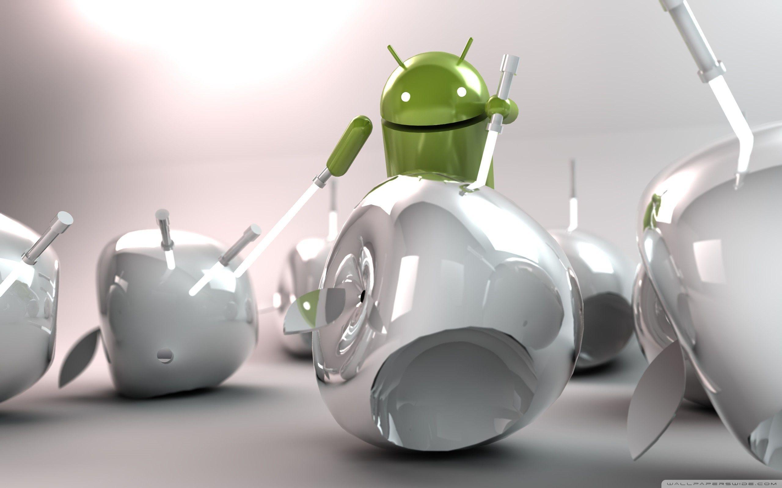 2560x1600 Android vs Apple Ultra HD Desktop Background Wallpaper for 4K UHD TV : Tablet