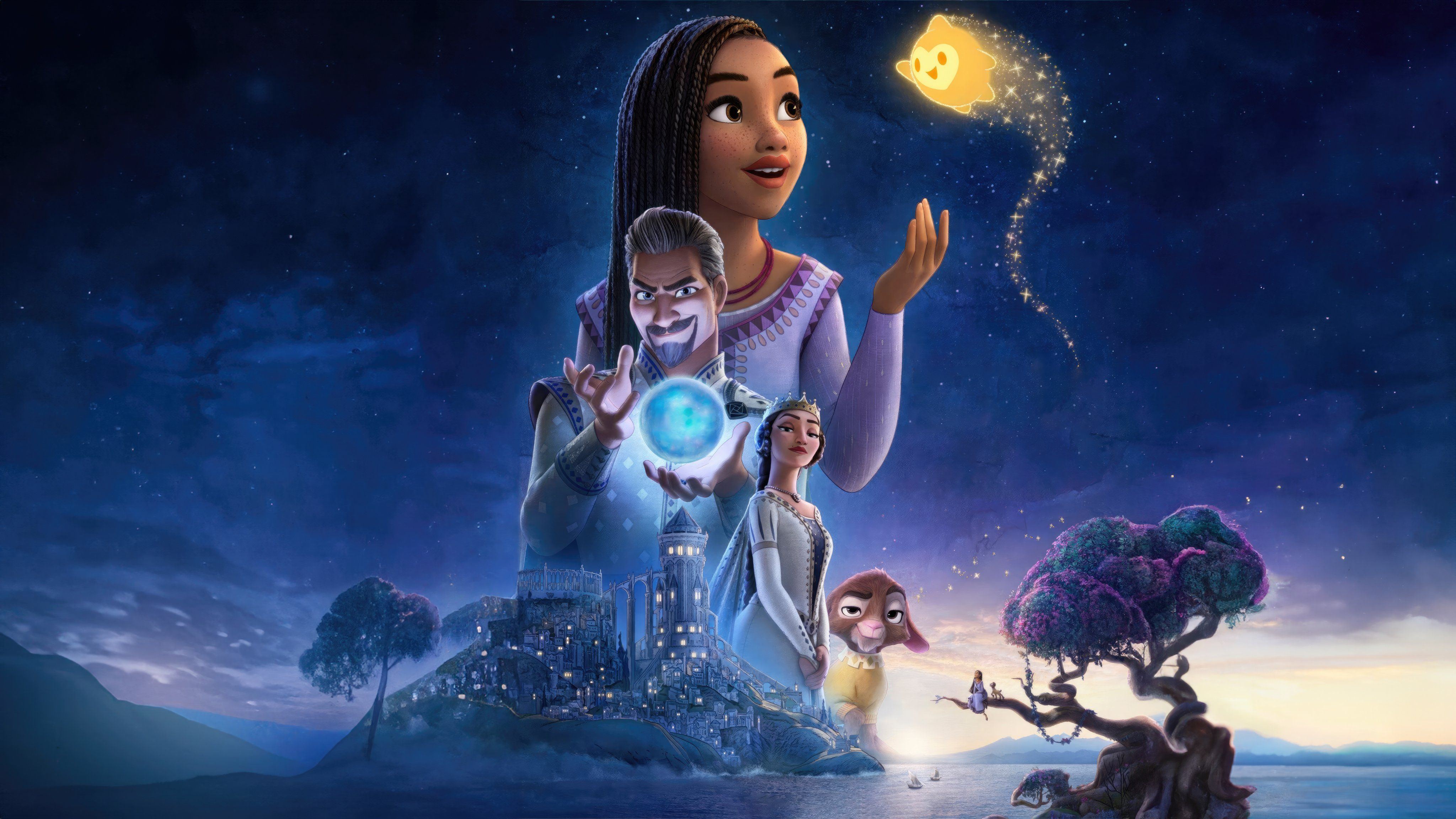 4096x2304 Disney Wish movie HD wallpaper