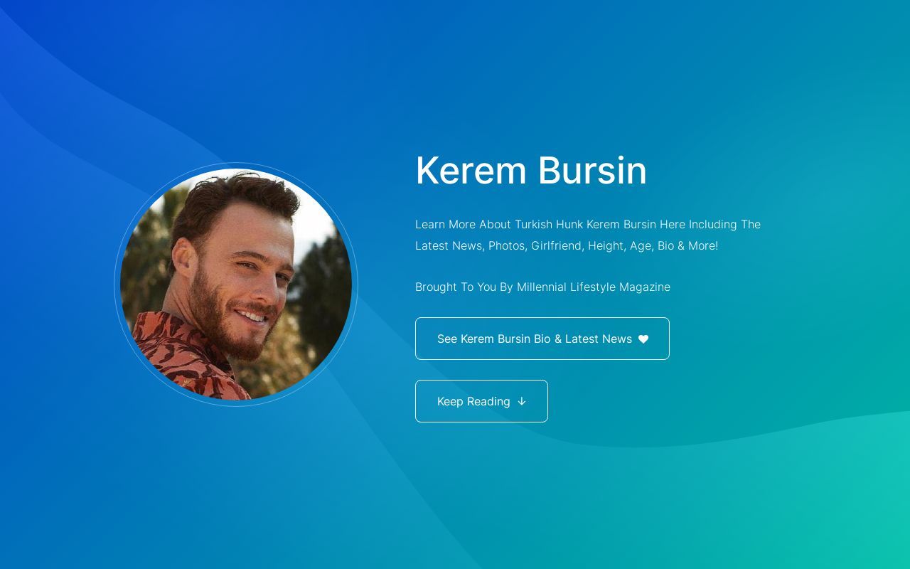 1280x800 Kerem Bursin, News, Girlfriend, & More!