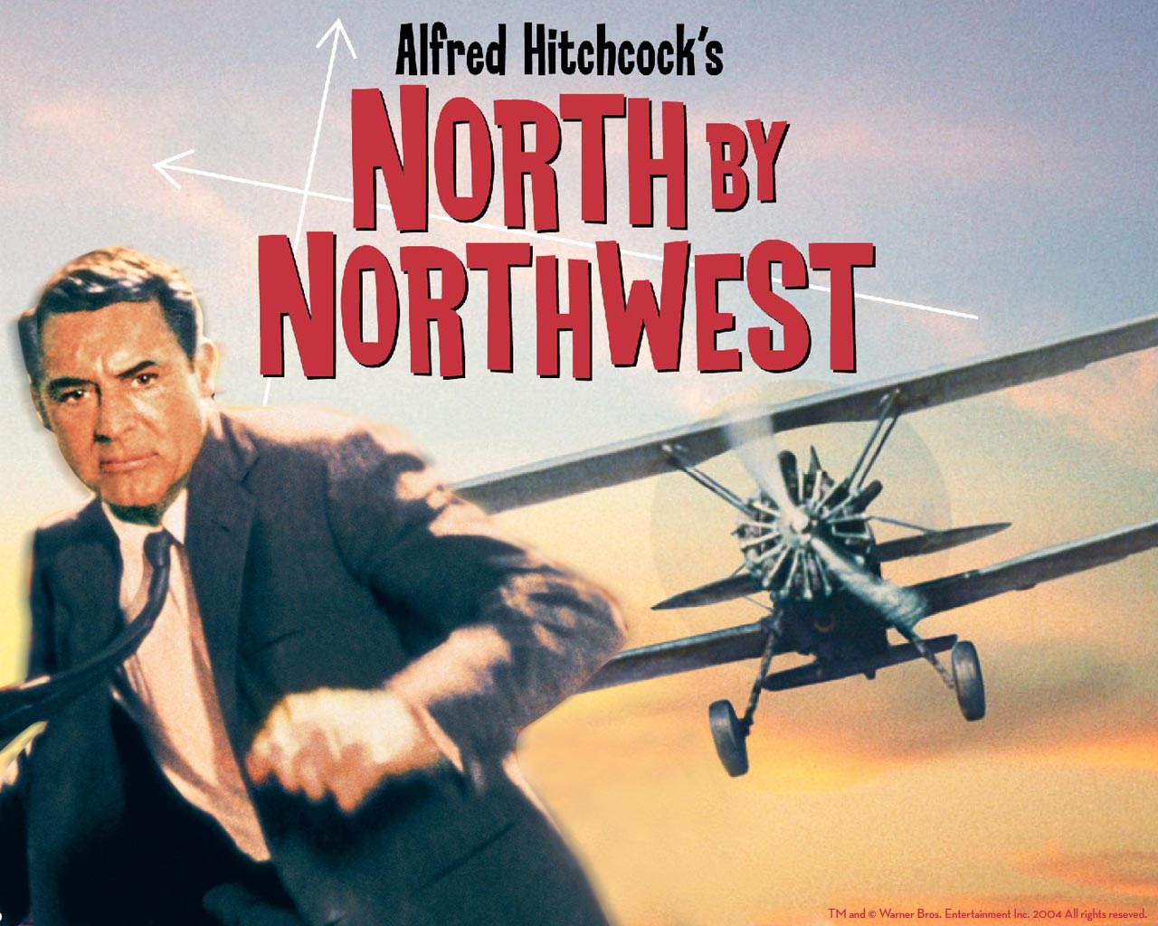 1280x1024 Go 'North by Northwest' in this 1959 Hitchcock classic