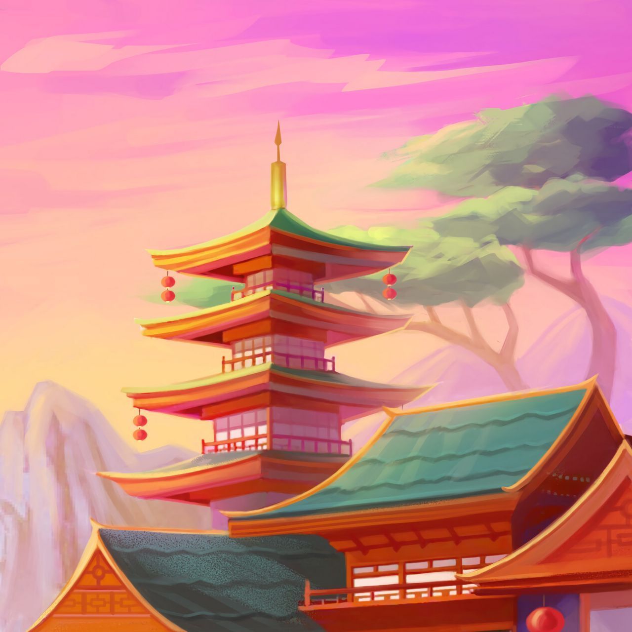 1280x1280 Download wallpaper 1280x1280 architecture, china, art ipad, ipad ipad mini for parallax HD background