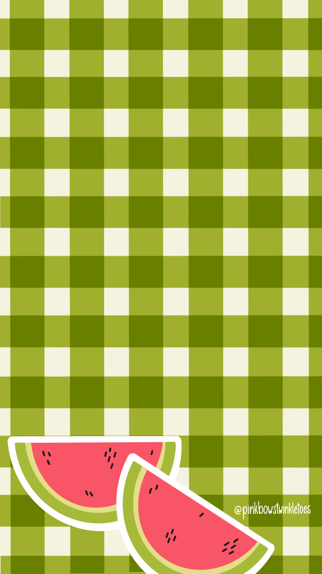 1080x1920 Free Download: Gingham Tech Wallpaper Bows & Twinkle Toes