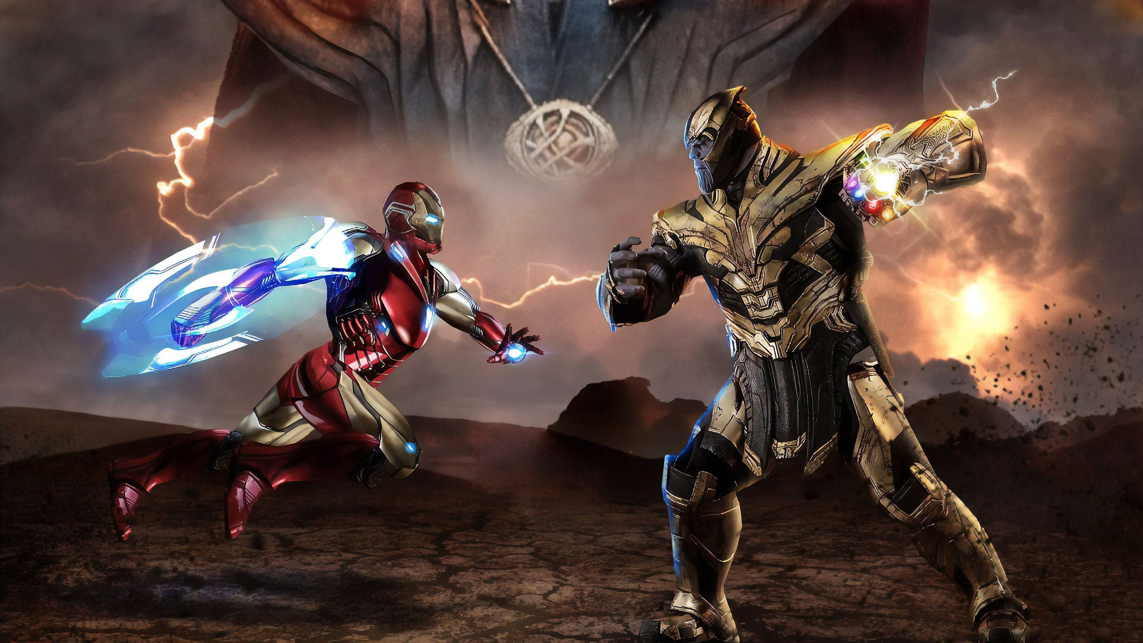 3840x2160 Iron Man Vs Thanos Avengers Endgame Wallpaper, HD Superheroes Wallpaper, 4k Wallpaper, Image, Background, Photos and Picture