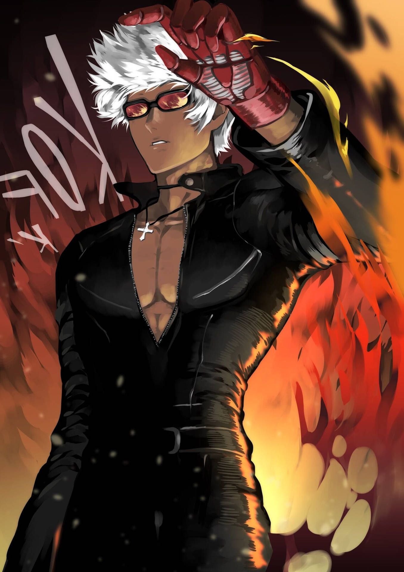 1356x1920 Download Gusion K Mobile Legends X KOF Skin Digital Art Wallpaper