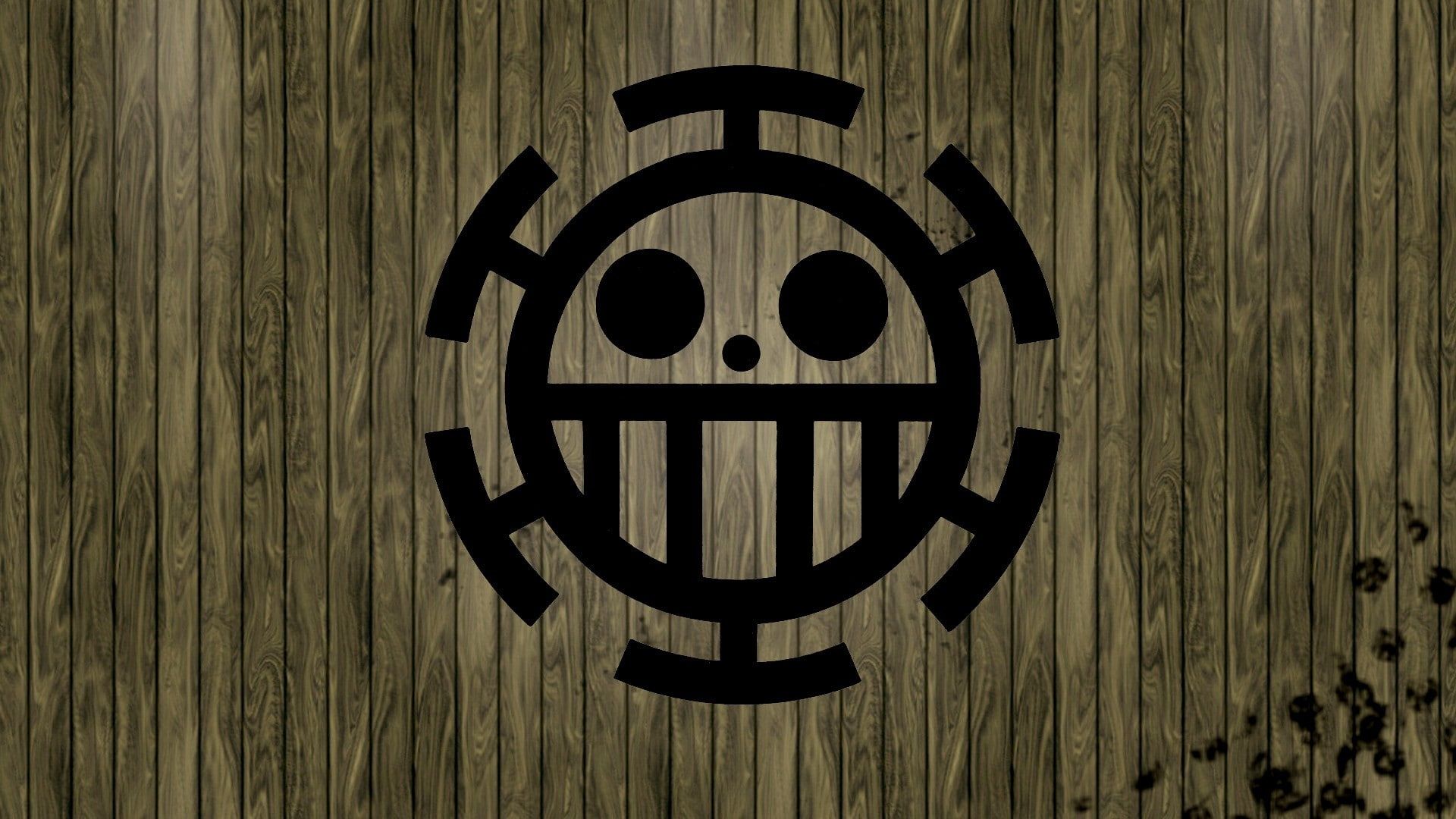 1920x1080 HD wallpaper: Heart Pirates, Jolly Roger, One Piece, Trafalgar Law. Trafalgar law wallpaper, Logo wallpaper hd, HD wallpaper