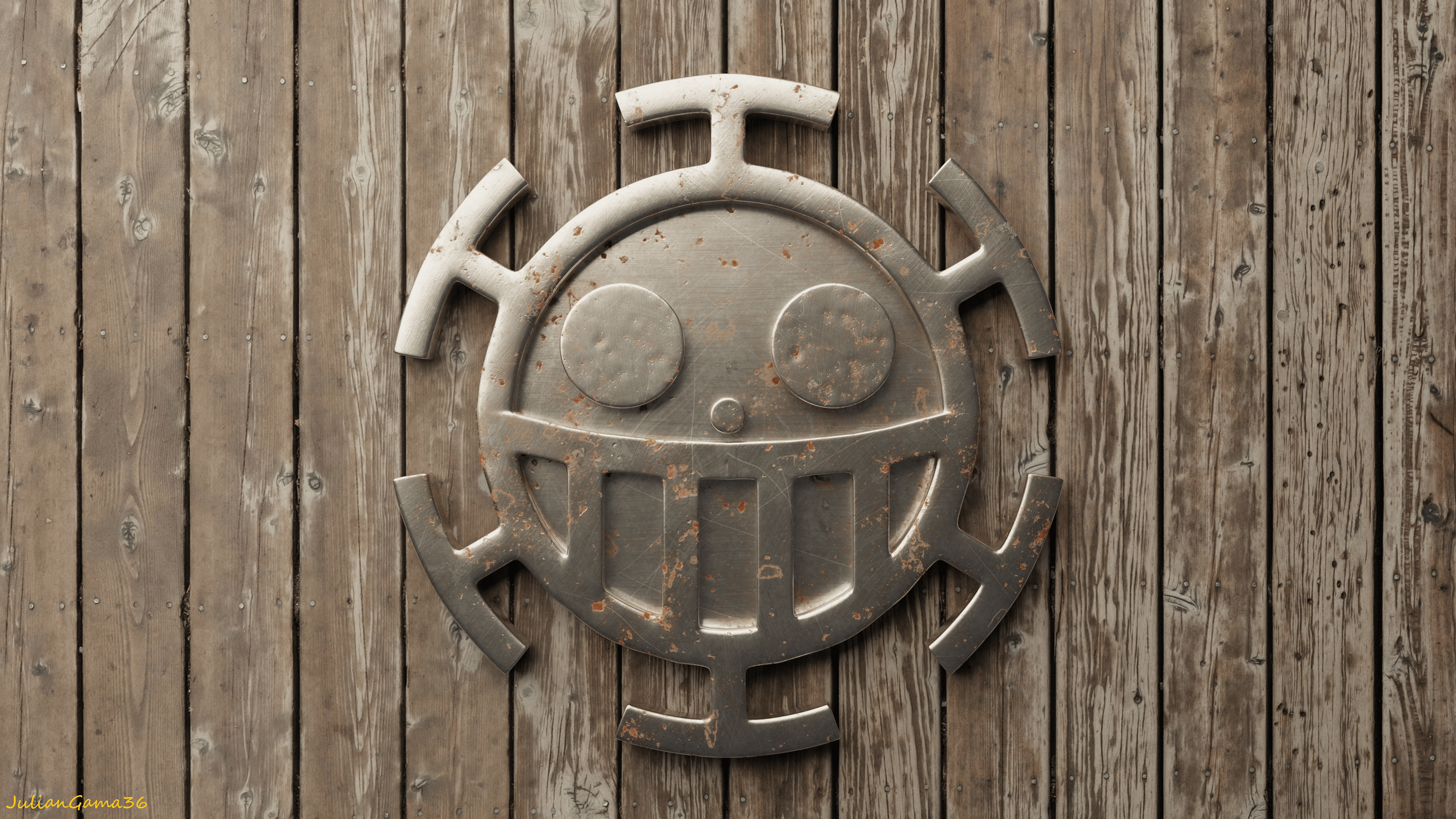 3840x2160 Law's Jolly Roger made with Blender