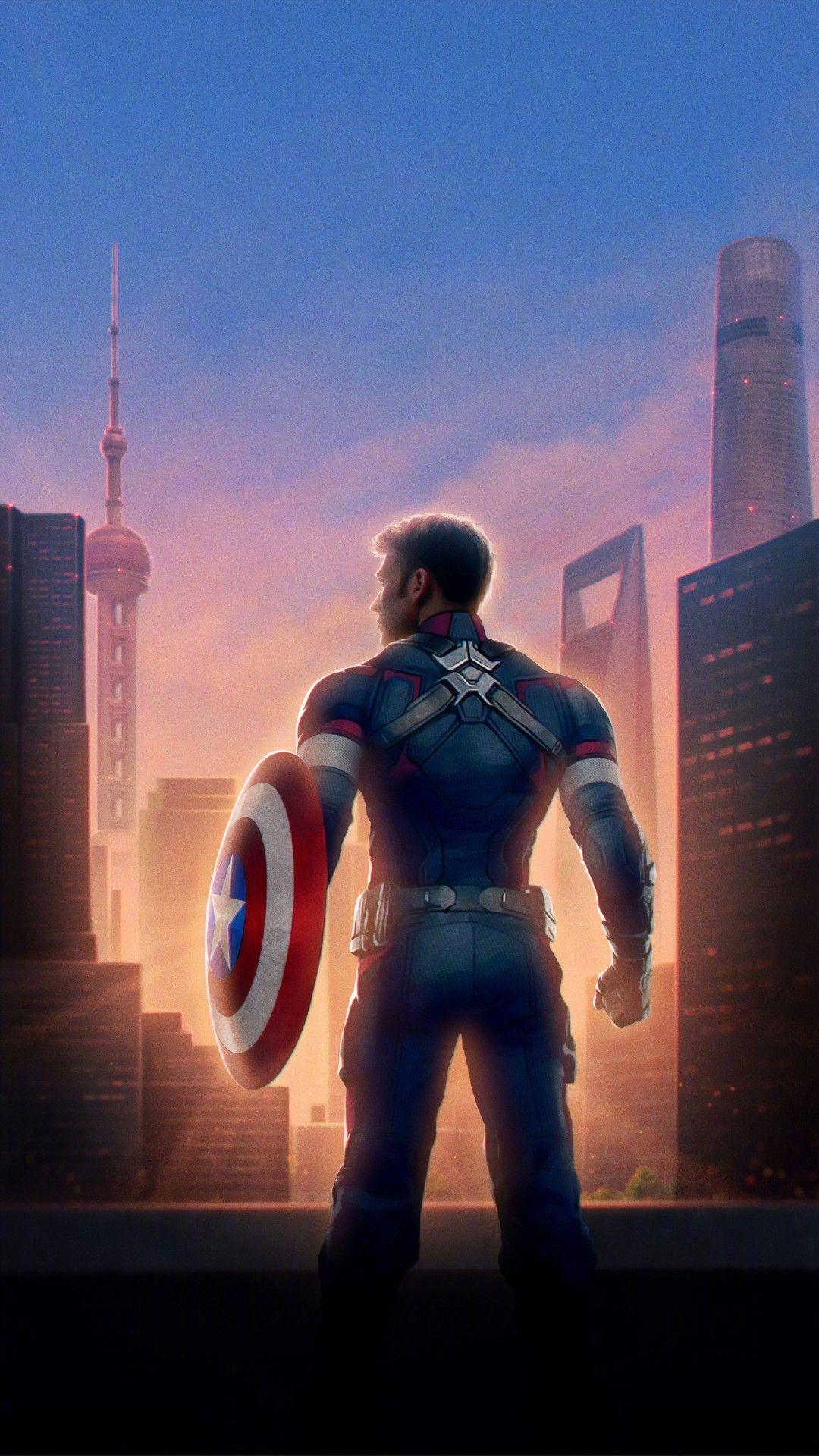 1080x1920 Captain America Avengers Endgame Hình Nền Cho iPhone.  2020 3D