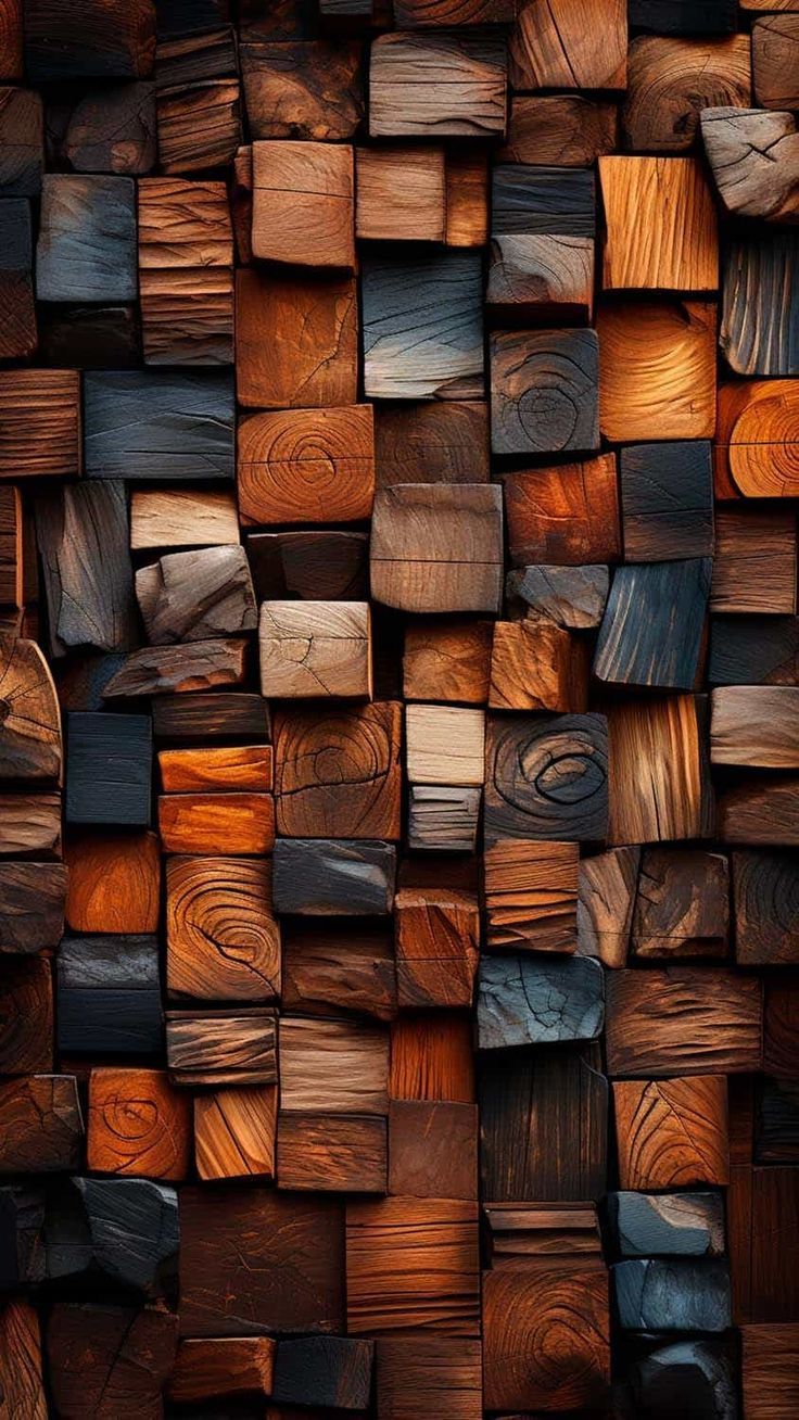 736x1308 Wood Blocks Art iPhone Wallpaper 4K Wallpaper. Android wallpaper abstract, iPhone wallpaper stills, Android wallpaper nature