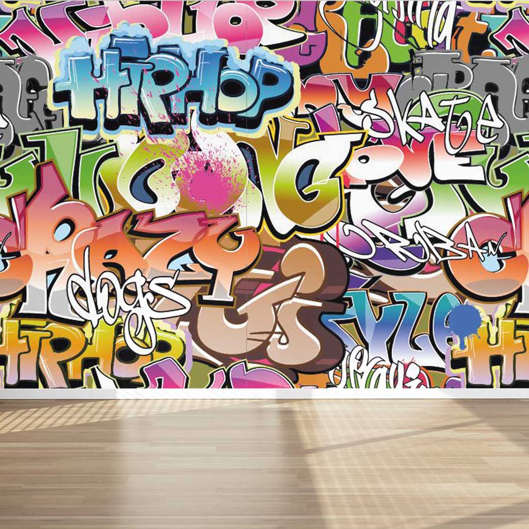 1050x1050 Street Art Graffiti Large Wall Mural Hip Hop And Stick Fabric W