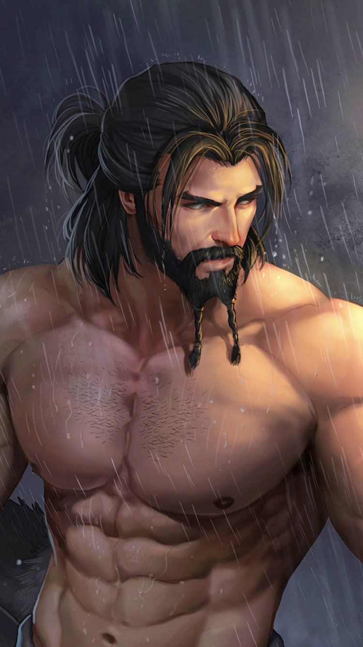 750x1334 Anime muscular body Wallpaper Download