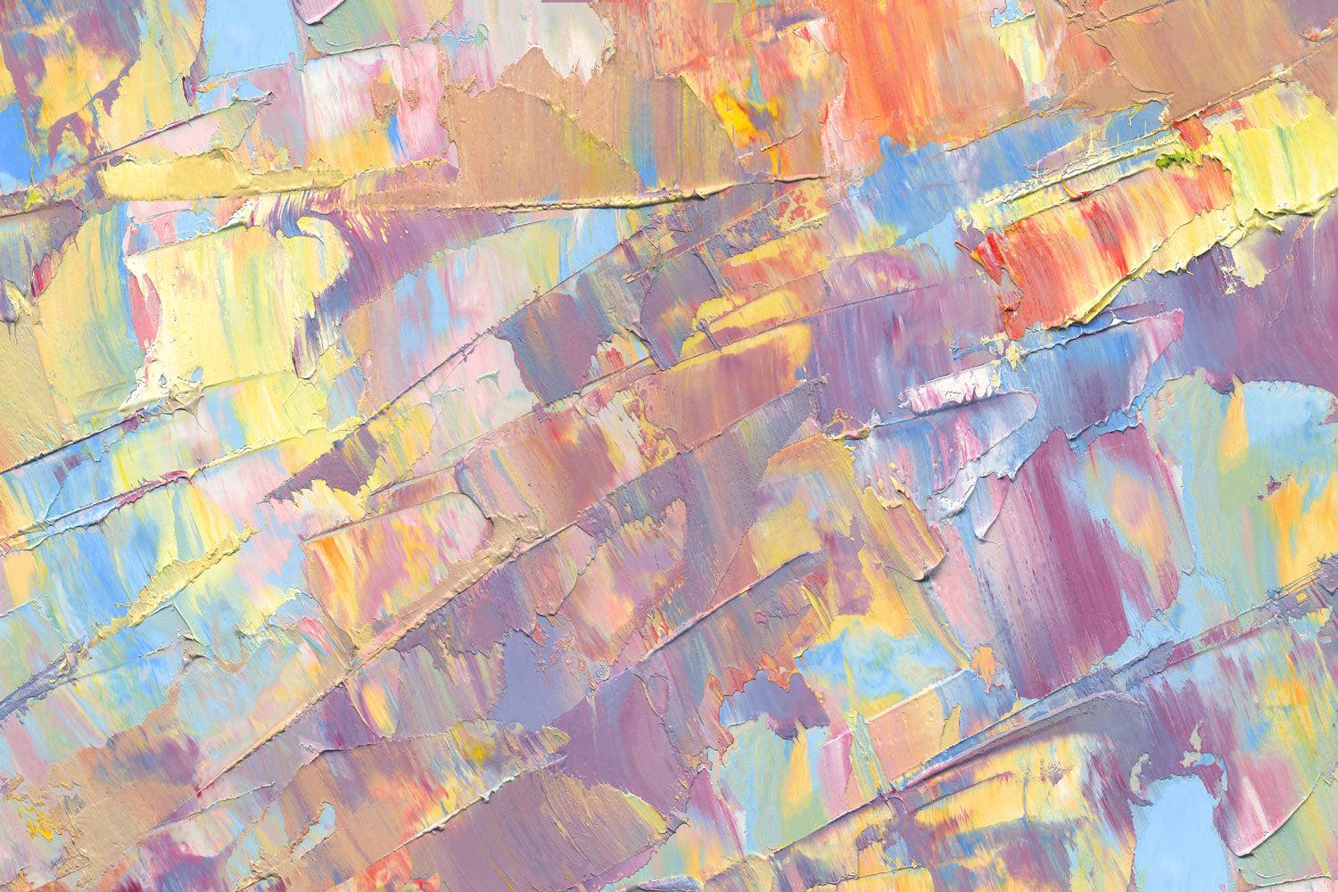 1500x1000 Abstract Pastel Oil Painting Wall Mural