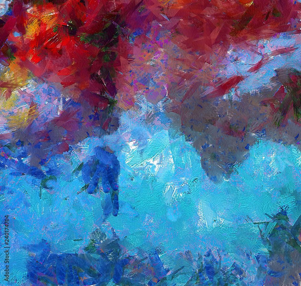 1000x950 Oil pastel drawing. Abstract color background. Fine art print. Impressionism style abstraction. Modern surrealism painting. Good as wall decor poster. Stock. Surreal design. Handmade texture template. Stock Illustration