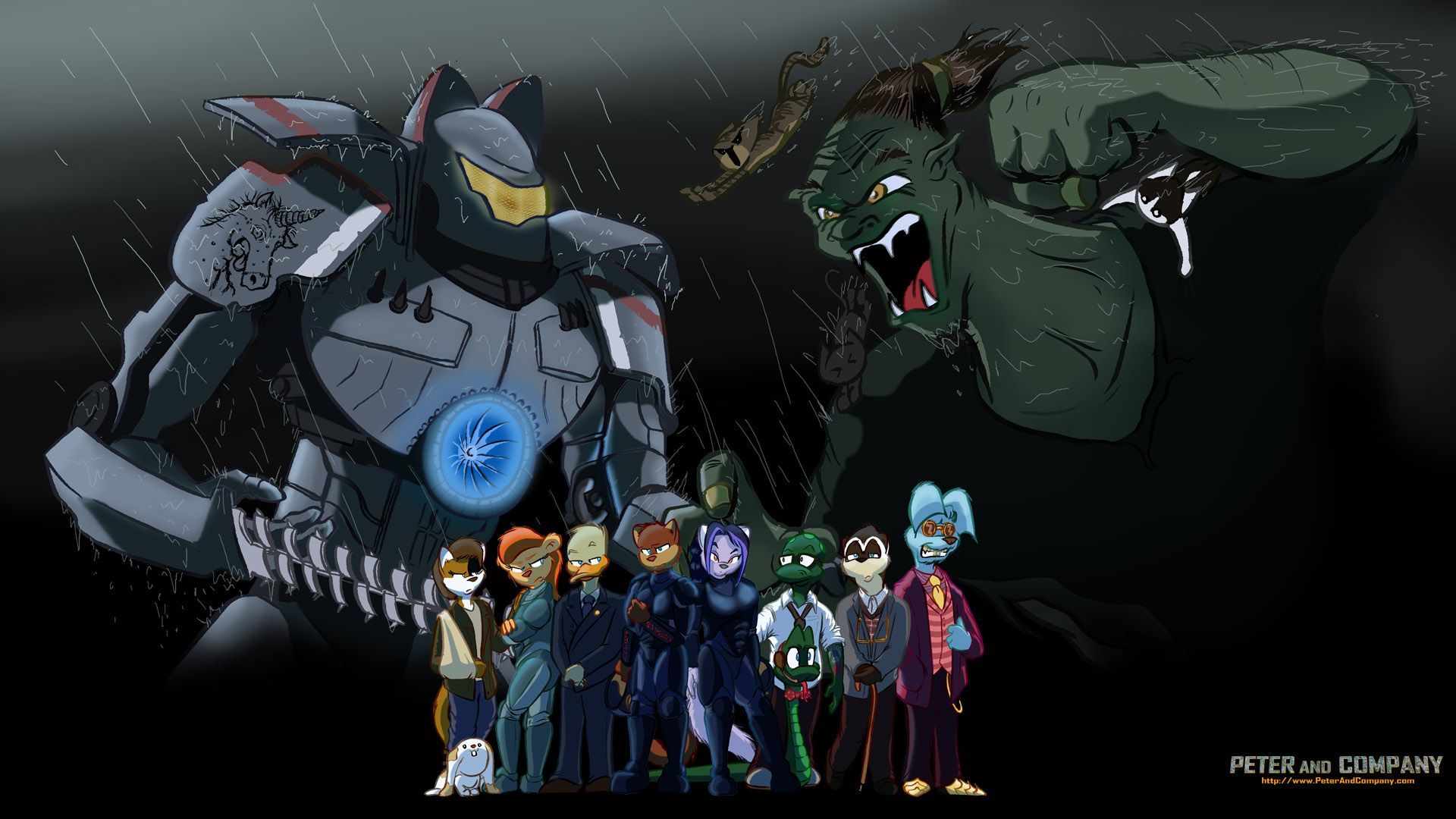 1920x1080 P&C Pacific Rim Halloween: Wallpaper Version