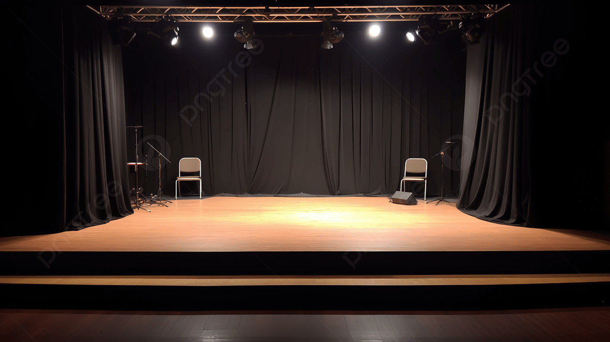 1200x673 An Empty Stage Set Up With Chairs And Chairs Background, Picture Of Stage, Stage Powerpoint, Stage Background Background Image And Wallpaper for Free Download