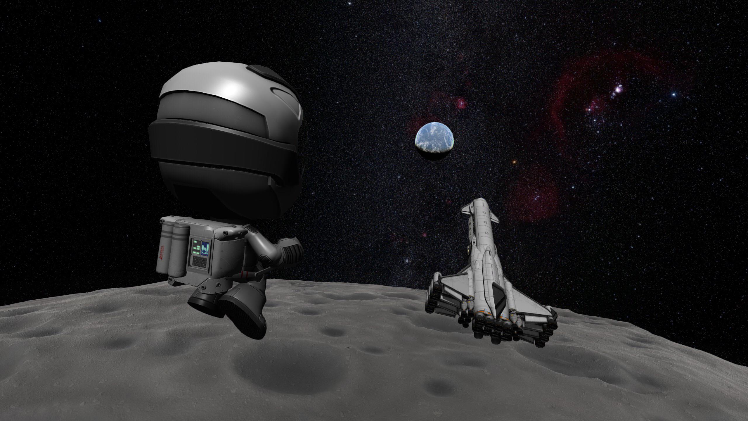 2560x1440 I wanted a space theme wallpaper for my new pc. So I made my own in KSP