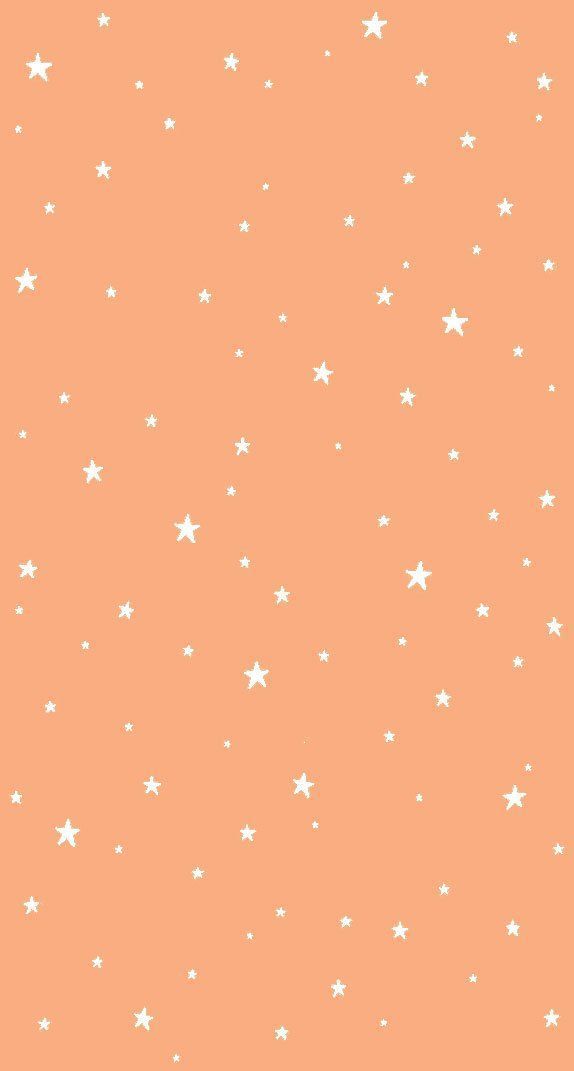 574x1071 Pastel Light Orange With White Star Wallpaper. Peach Wallpaper, Orange Wallpaper, IPhone Background Wallpaper
