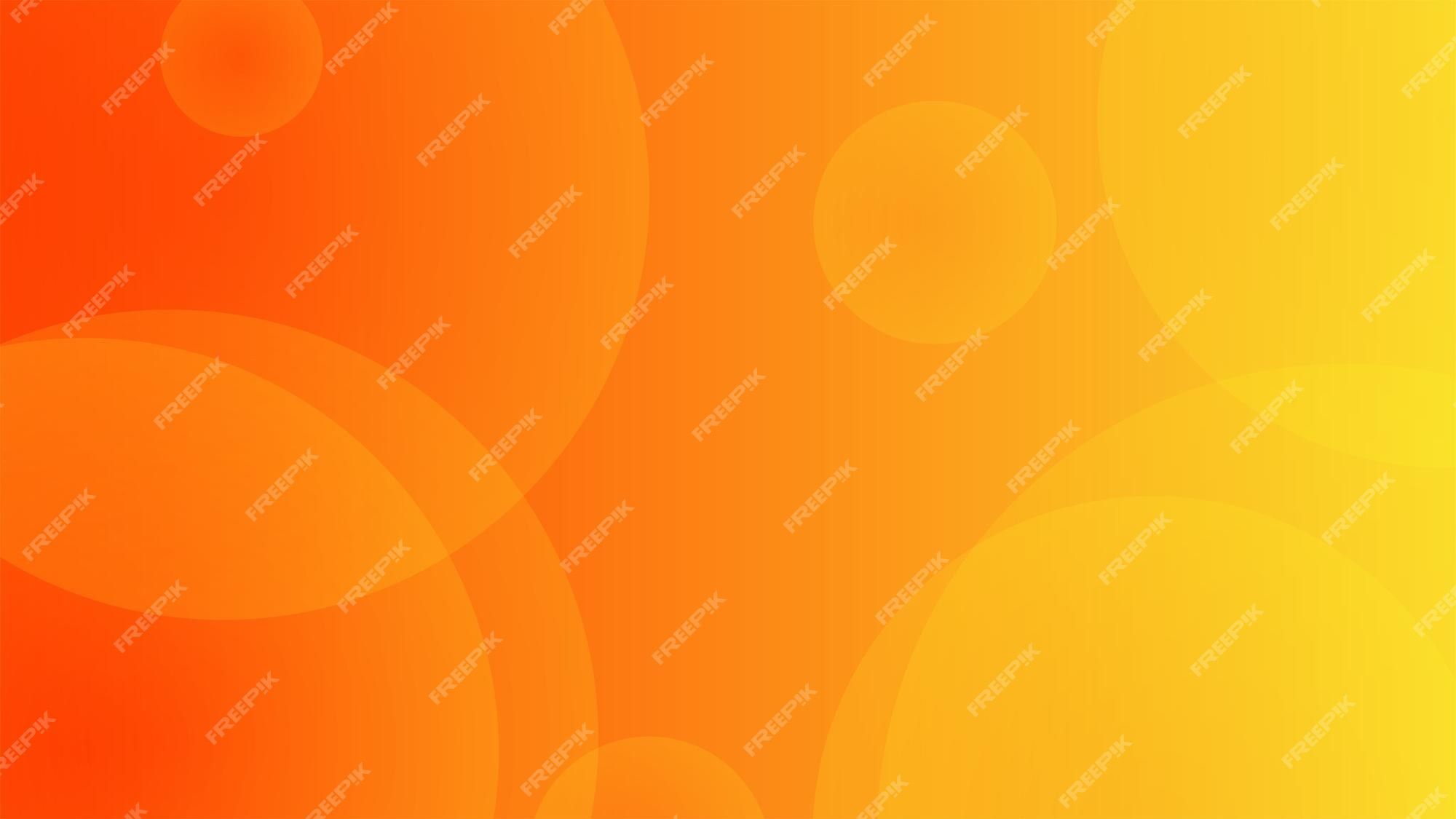 2000x1125 Premium Vector. Abstract blurred circle shining soft orange yellow background wallpaper illustration