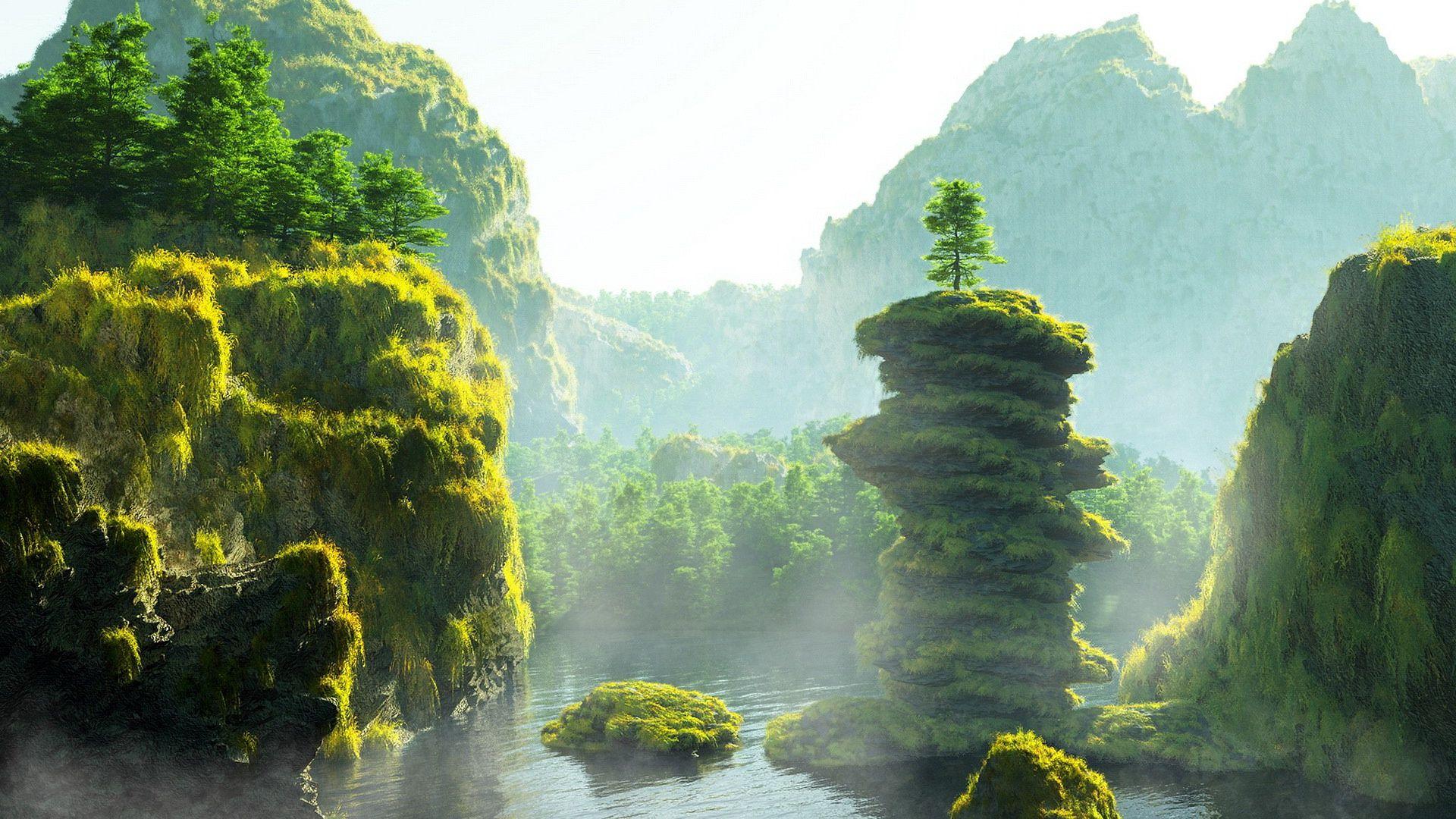 1920x1080 Fantasy nature world wallpaper 1920x1080