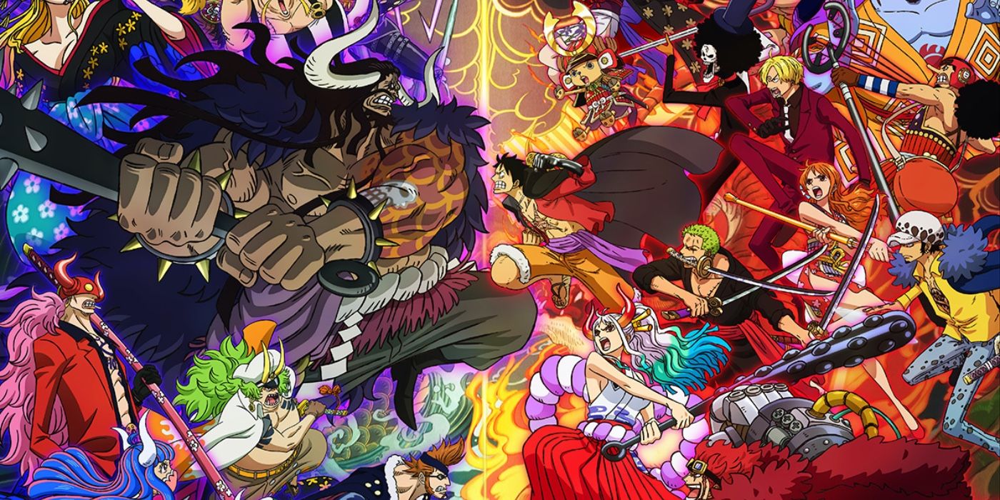 1400x700 One Piece Onigashima Wallpaper