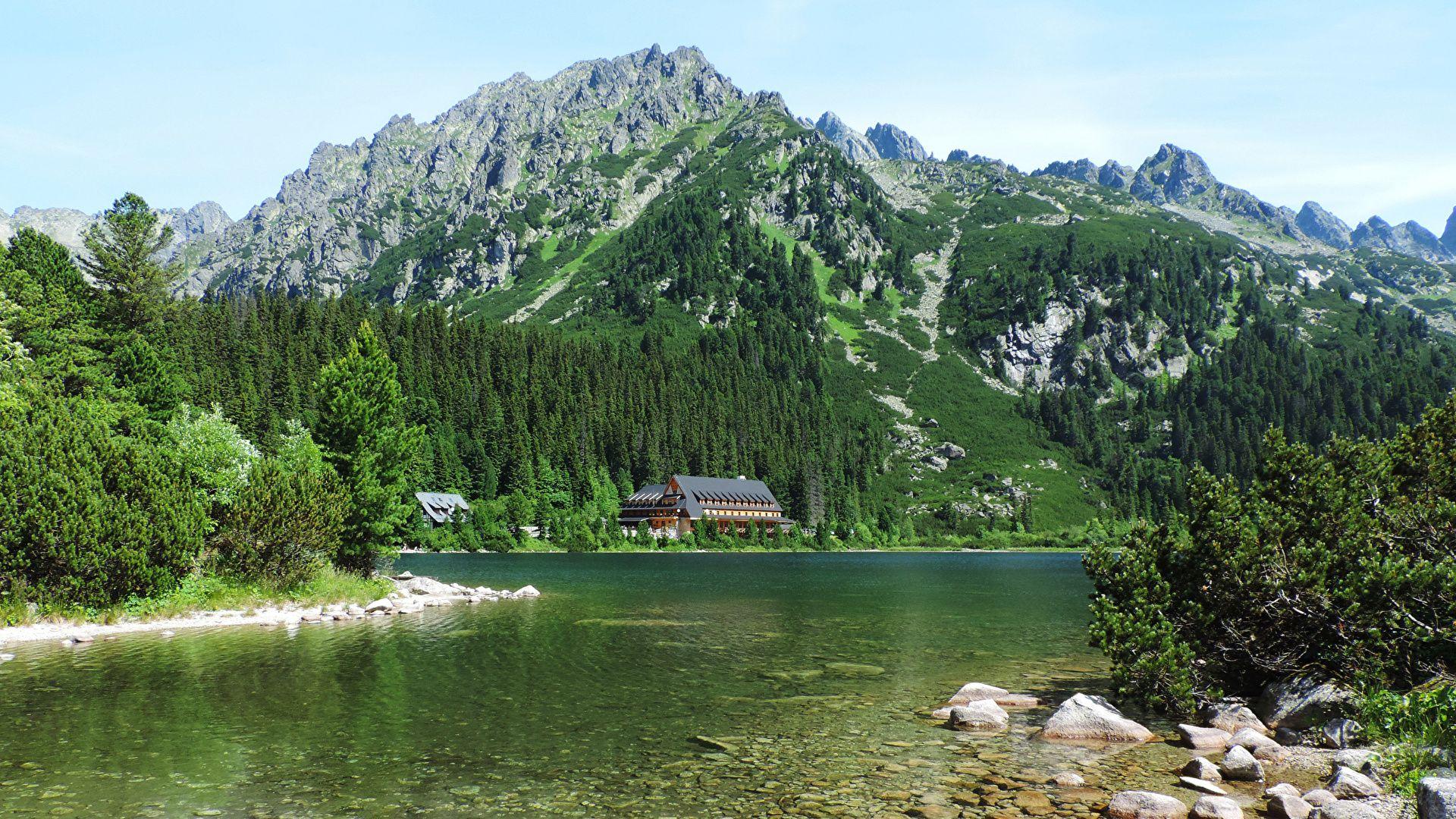 1920x1080 Wallpaper Slovakia Popradske pleso High Tatras Nature 1920x1080