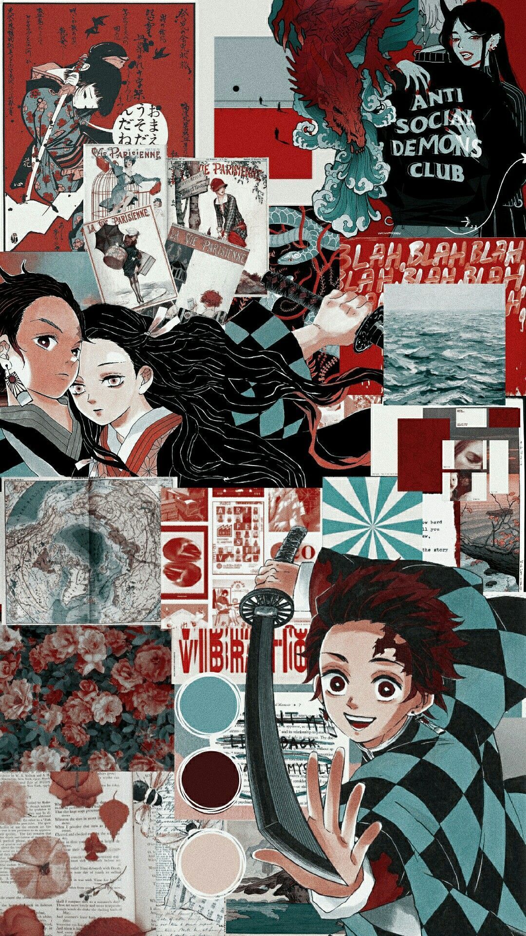 1080x1920 Demon Slayer Ships Wallpaper