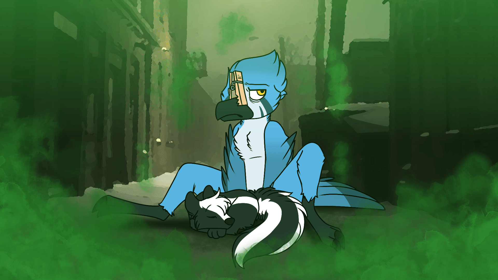 1920x1080 GIF] Uh oh, stinky by SonieTheDog - Fur Affinity [dot] net