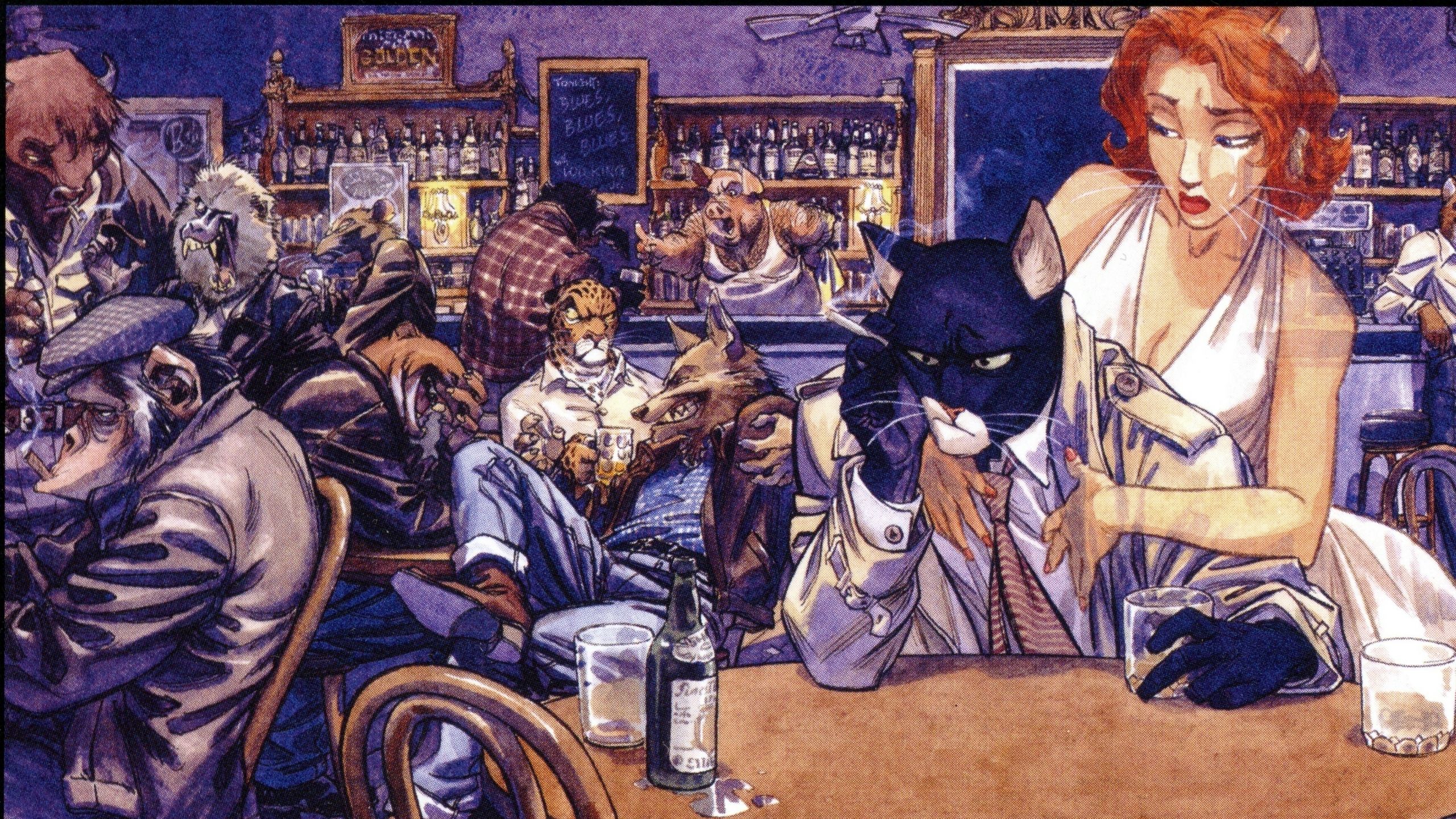 2560x1440 Comics Blacksad HD Wallpaper