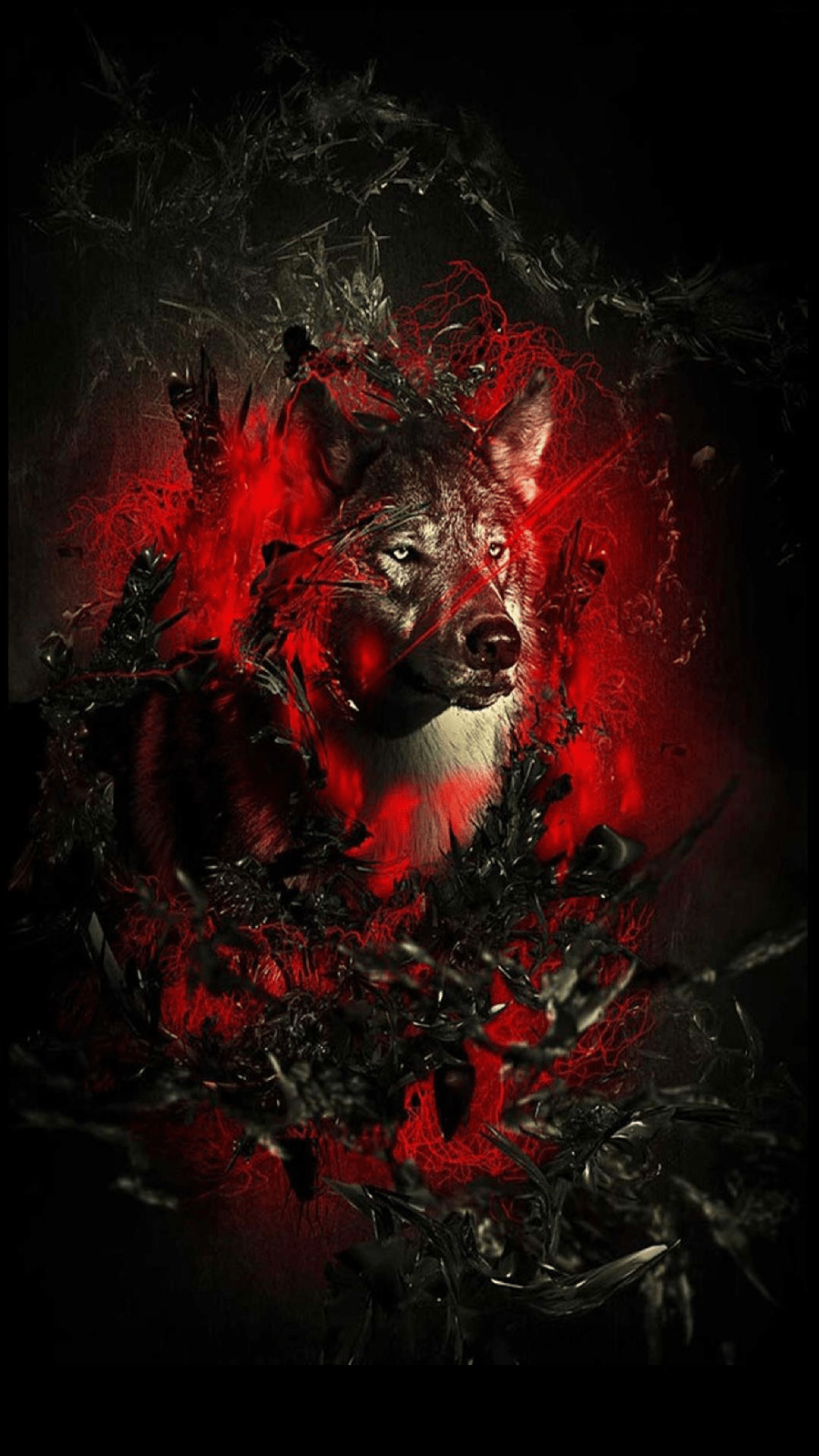 1000x1777 Bloody Wolf Wallpaper