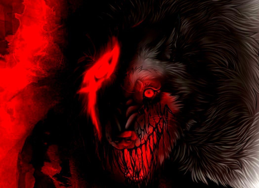 1048x762 Angry wolf. Mythical creatures art, Dark fantasy art, Werewolf art