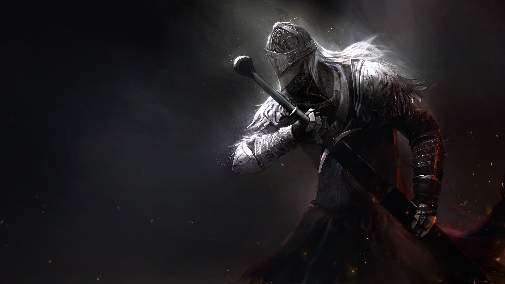 1920x1080 tarnished and bloody wolf (elden ring) drawn