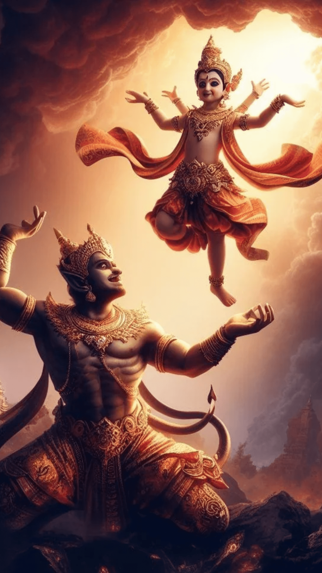 1080x1920 Vishnu's Dashavatar imagined by AI. Times of India