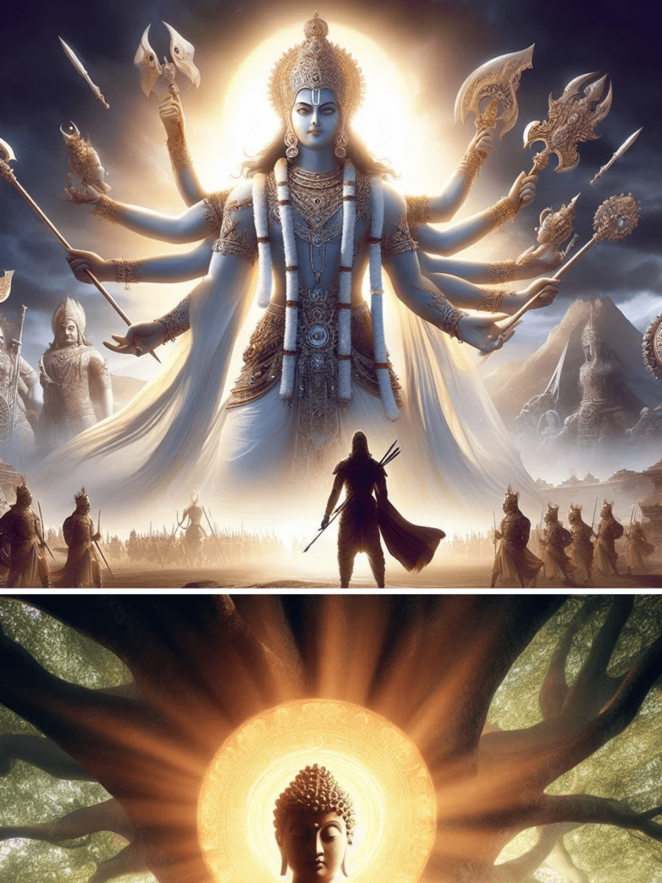 960x1280 Vishnu's Dashavatar imagined by AI. Times of India