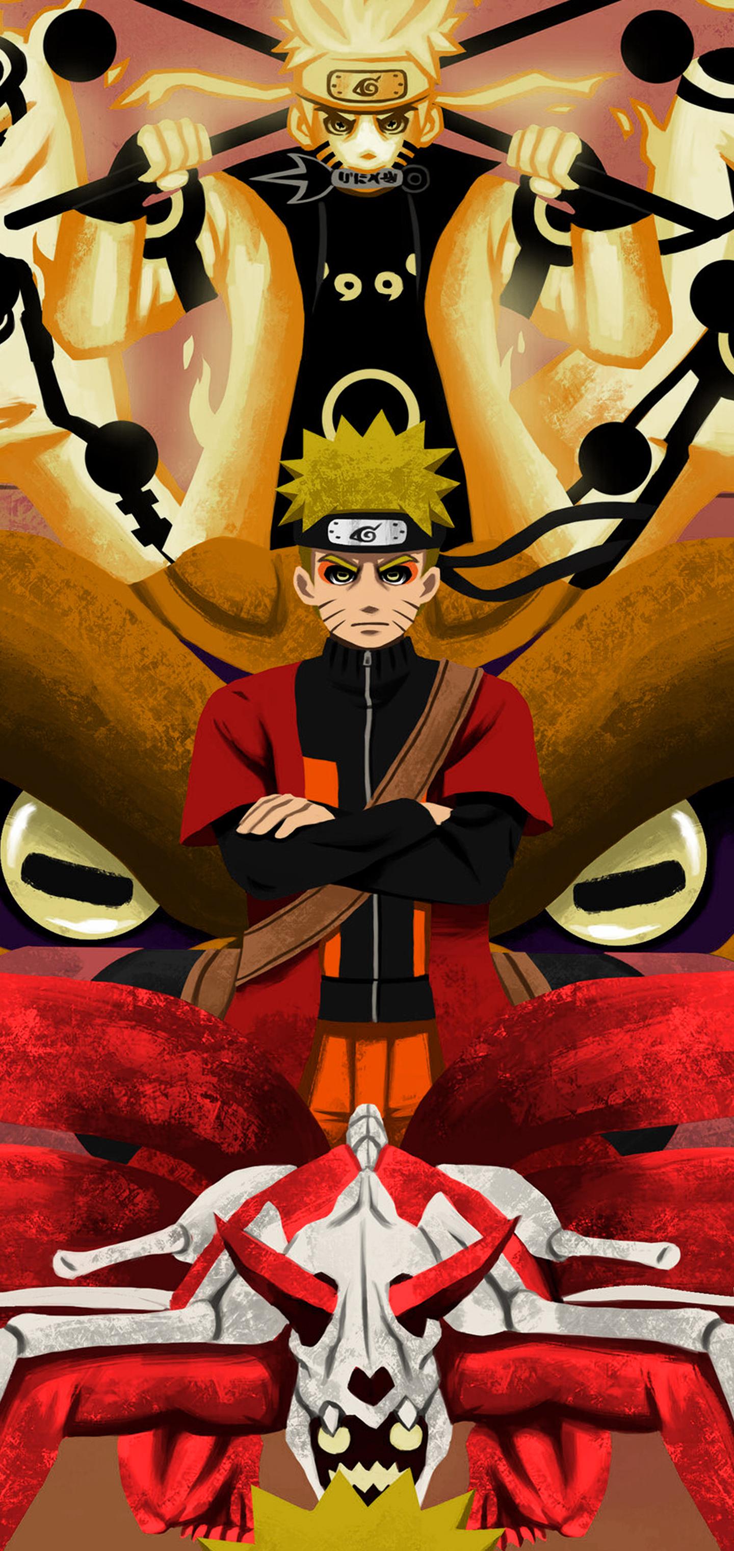 1440x3040 Naruto Galaxy Wallpaper