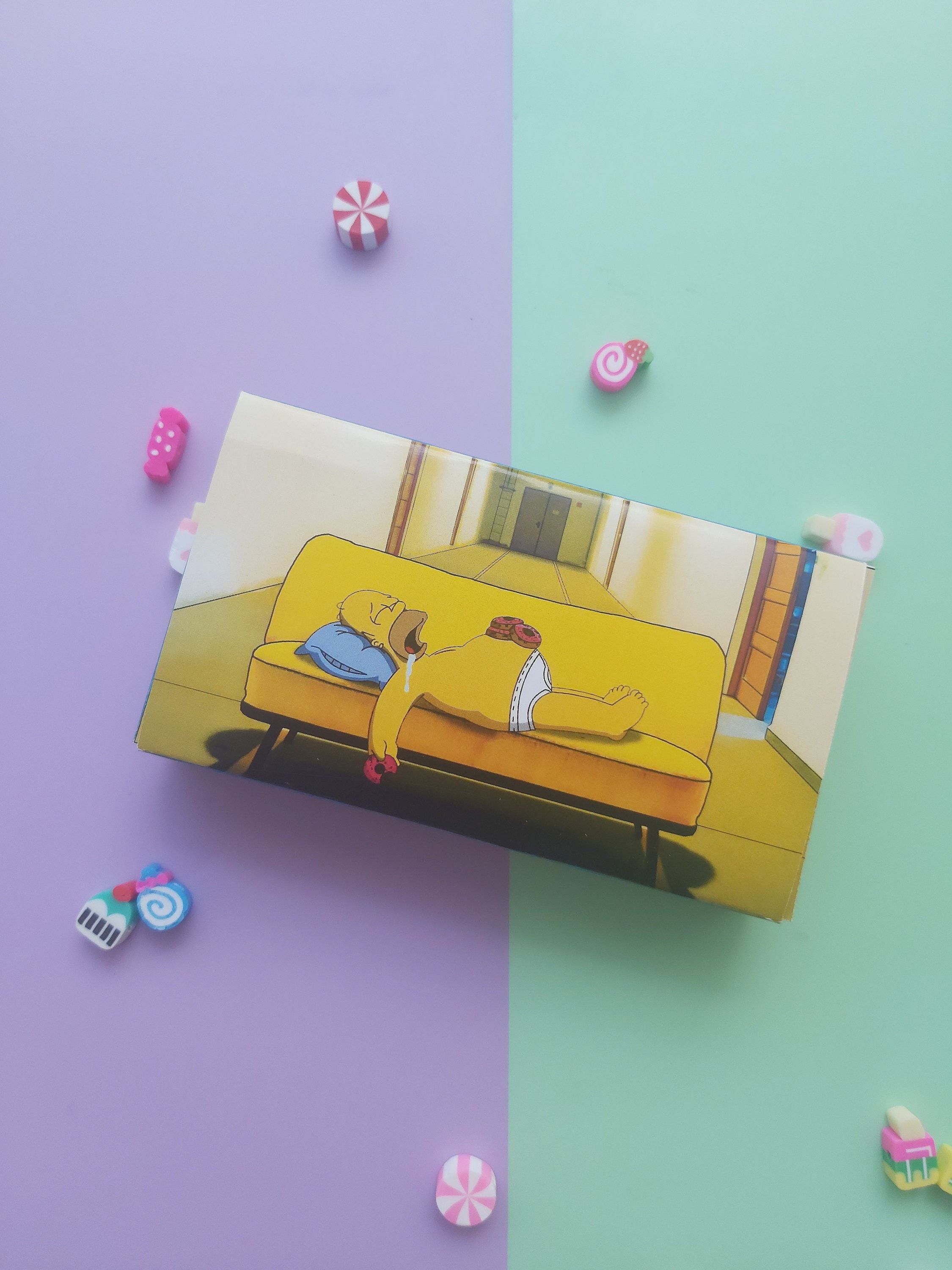 2250x3000 Flipbook the Simpsons Illustration Handmade Customized