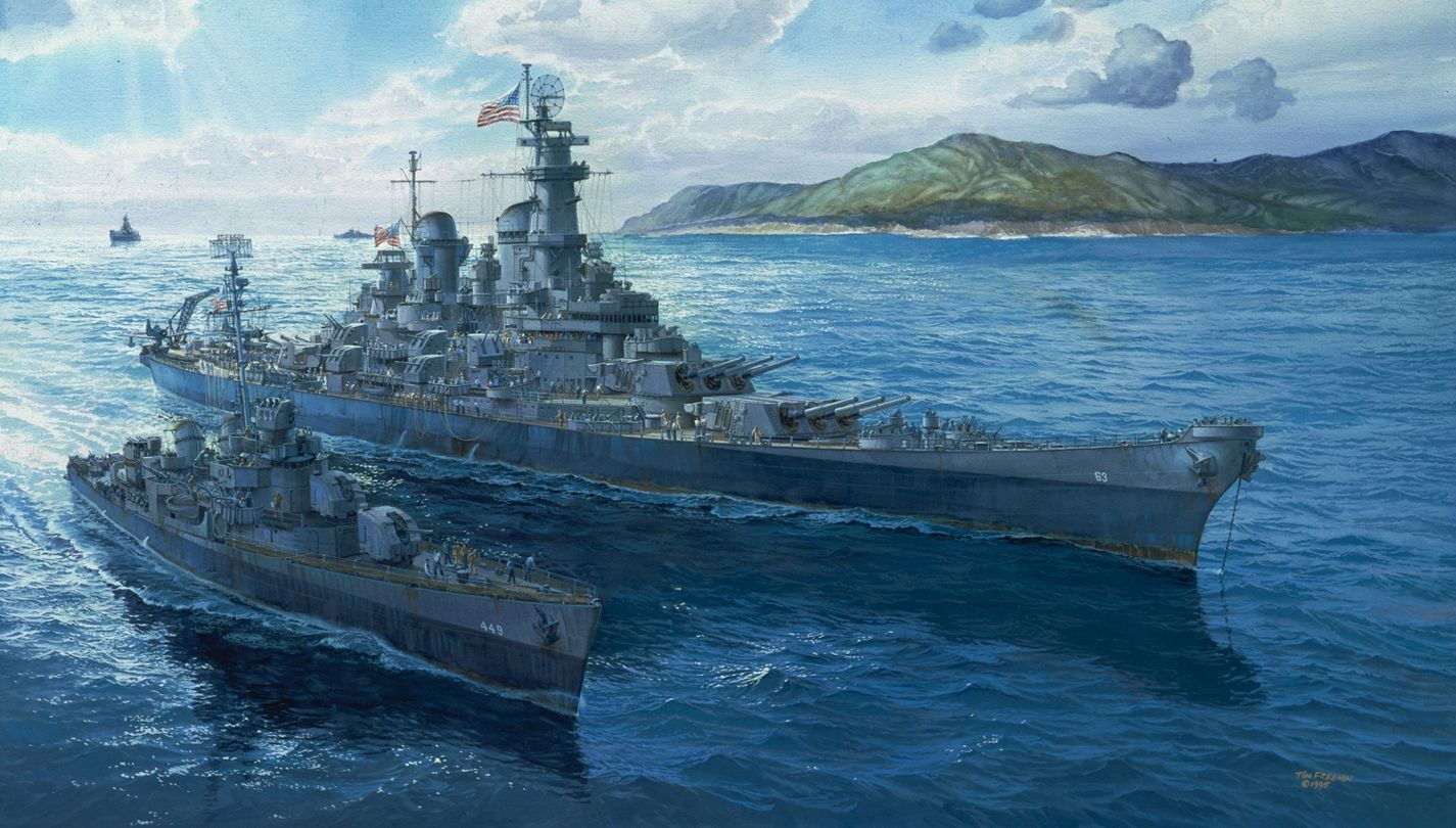 1425x810 USS Missouri Wallpaper
