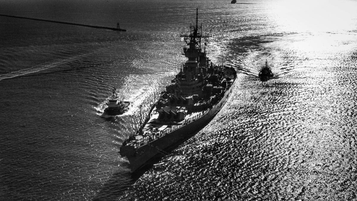 1200x675 From the Archives: The battleship Missouri returns to Long Beach Angeles Times