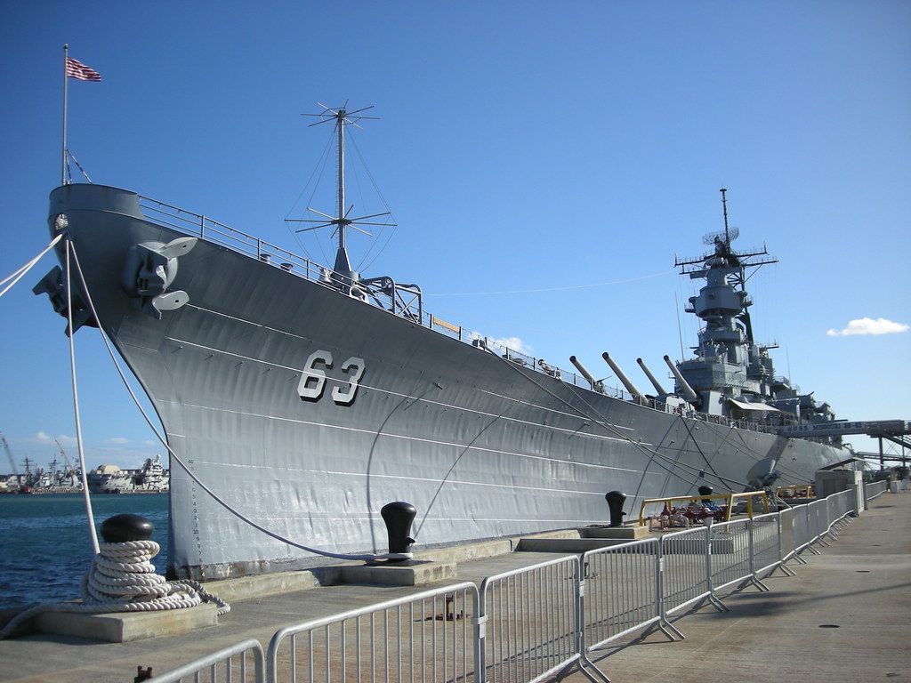 1024x768 USS Missouri (BB 63). USS Missouri (BB 63) (Mighty Mo Or