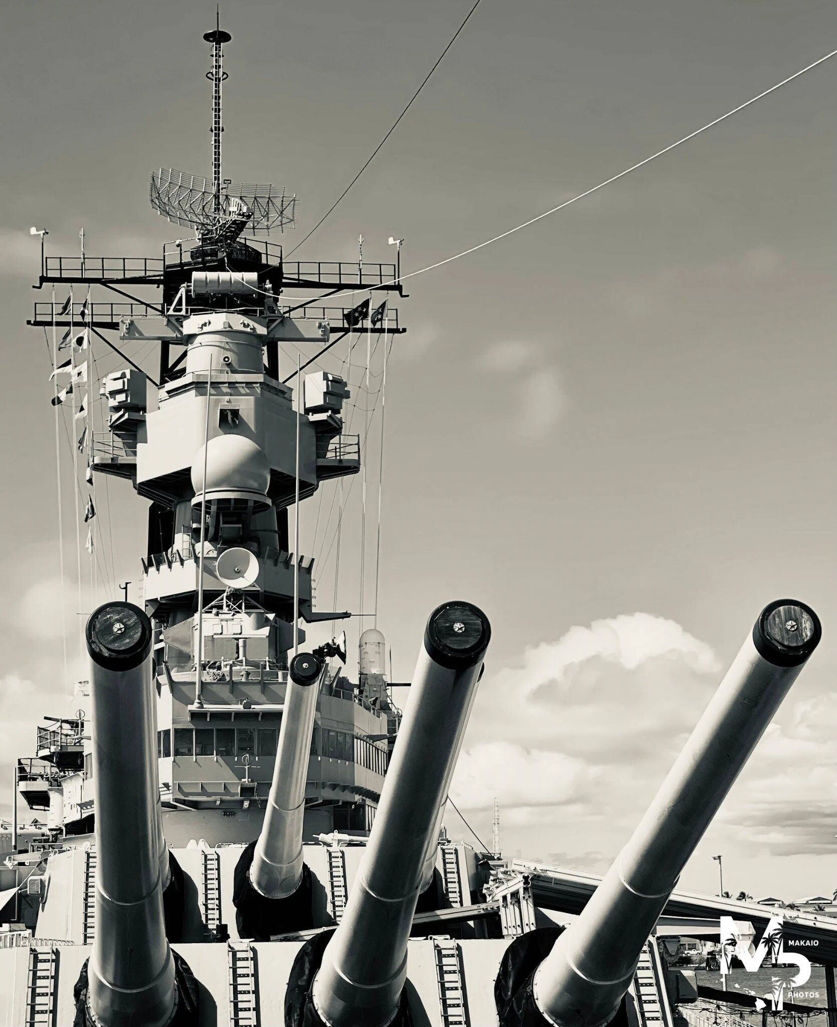 1668x2048 USS Missouri BB 63 Black And White