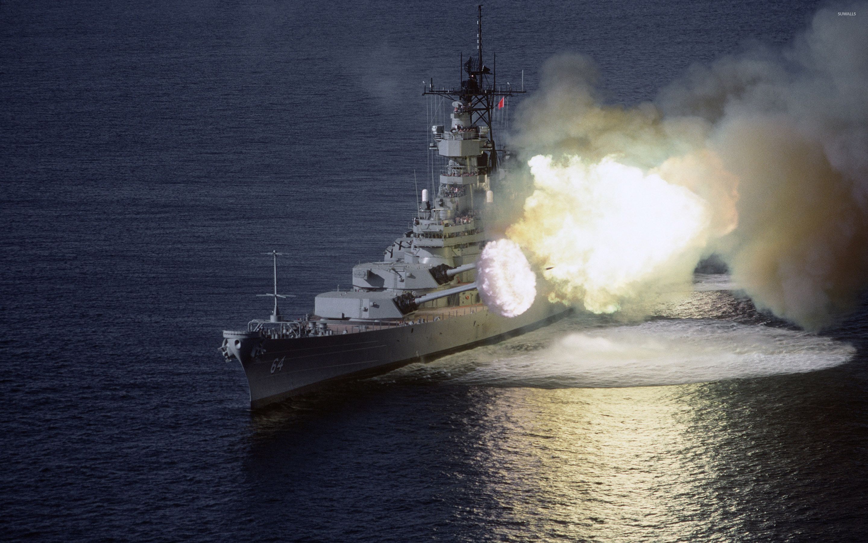 2880x1800 USS Wisconsin battleship wallpaper wallpaper