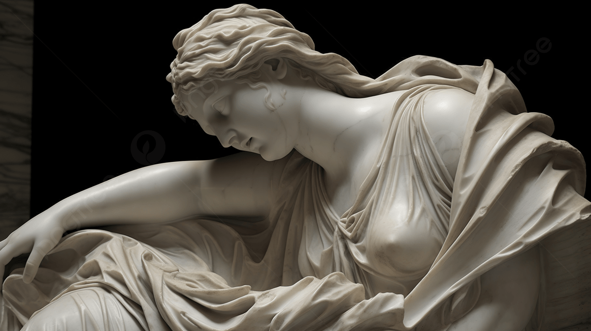 1200x673 Marble Statue Of A Woman With A Head Down Background, Folds Of Aphrodite Picture Background Image And Wallpaper for Free Download