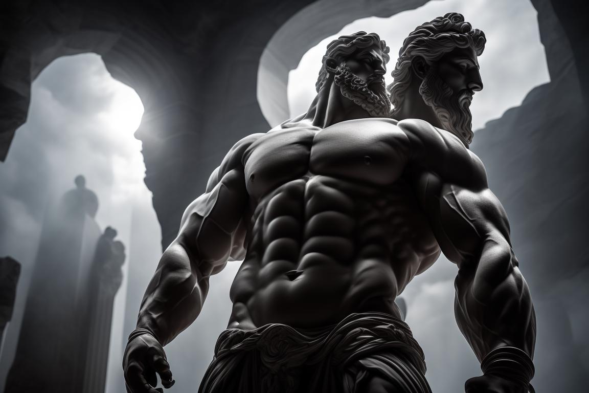 1152x768 impressive greek marble statue of a