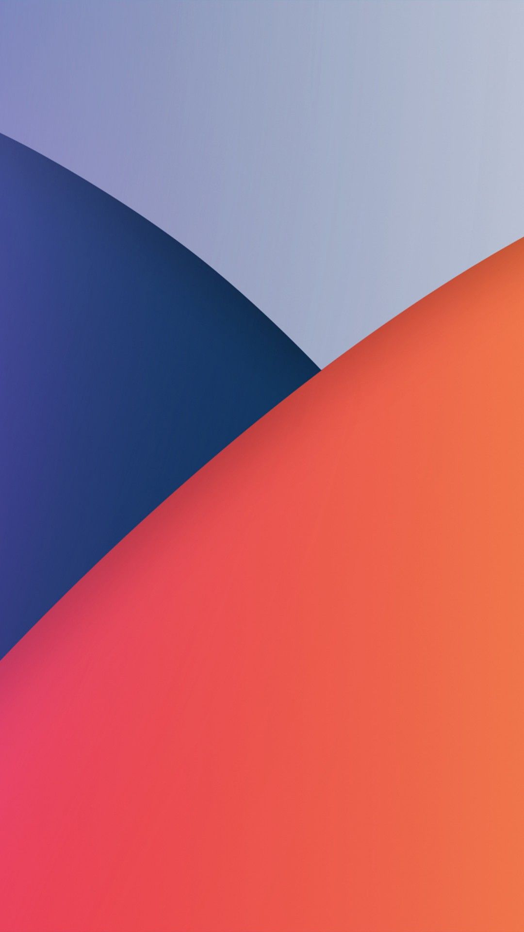 1080x1920 Ios 14 Stock Blue And Orange 4K HD Abstract Wallpaper