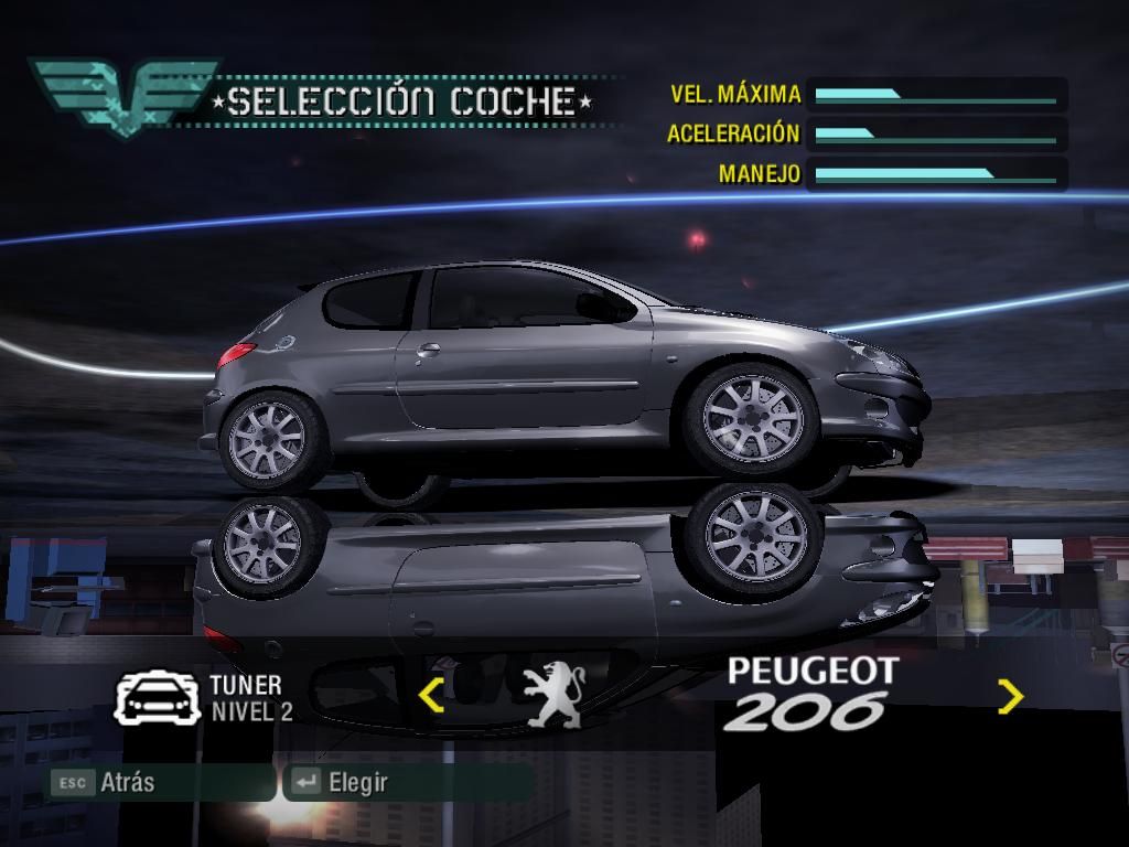 1024x768 Peugeot 206 GTI ADDON Photo. Need For Speed Carbon