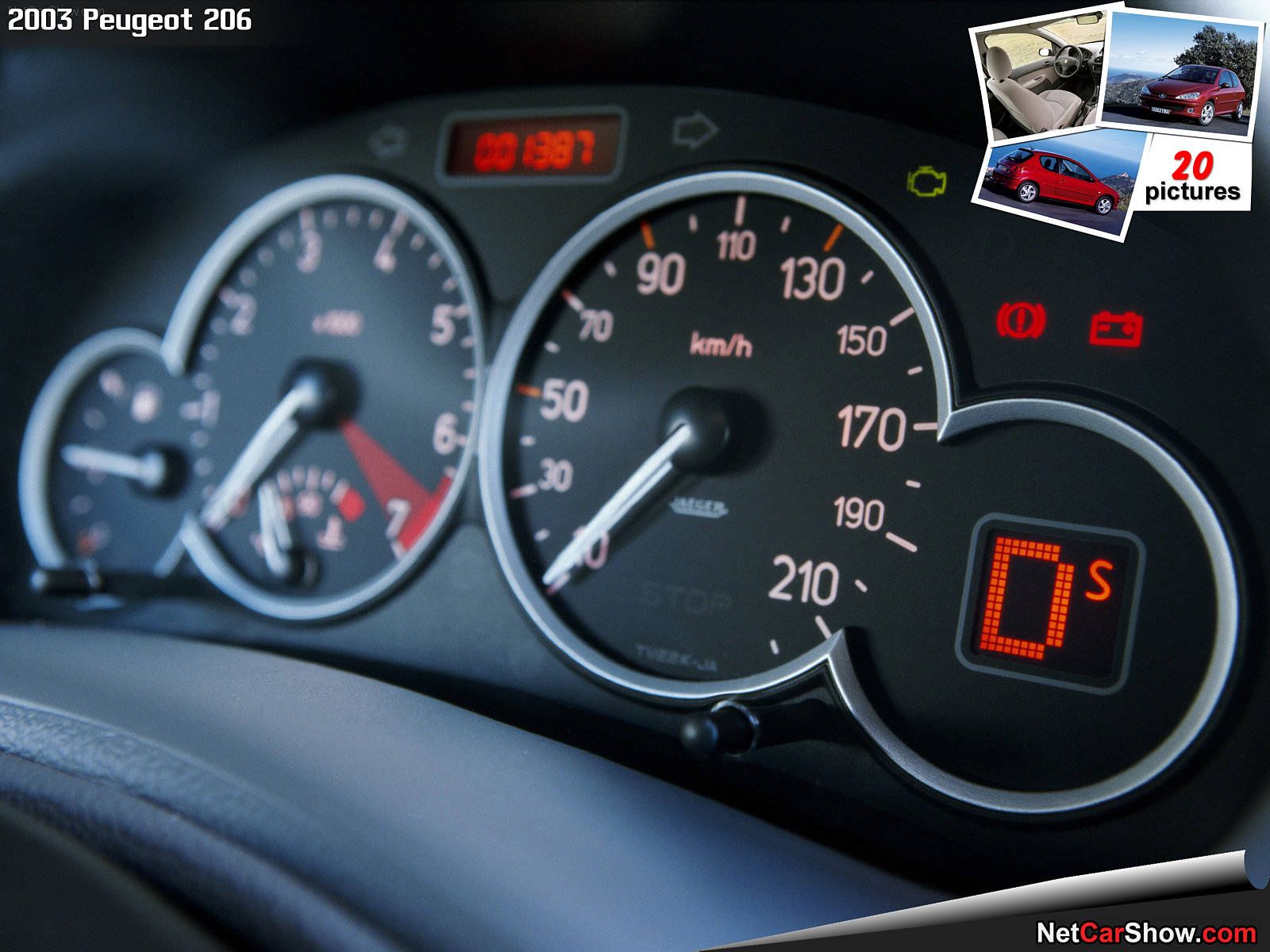 1600x1200 Peugeot 206 (2003) 18 of 20