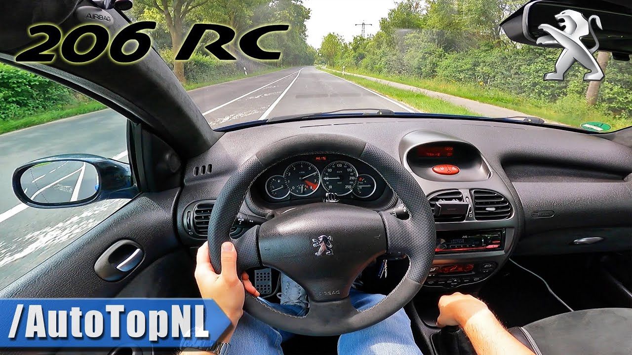 1280x720 PEUGEOT 206 RC 177HP POV Test Drive