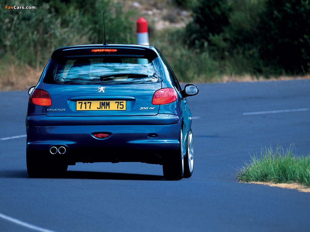 1024x768 Peugeot 206 RC 2003–06 image (1024x768)