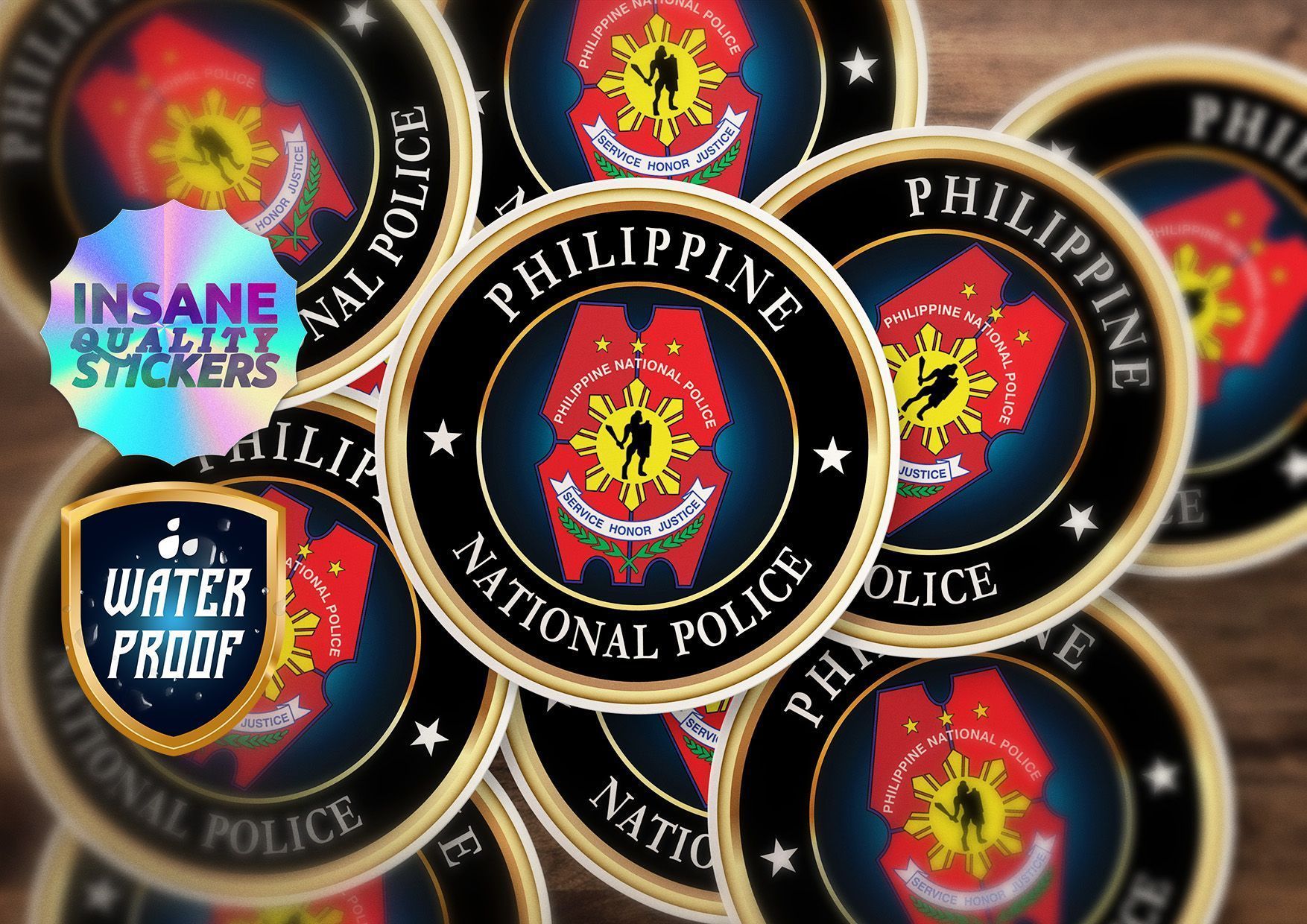 1754x1240 PNP LOGO Sticker for motorcycle reflectorized Water Proof Do Not Fade for Car