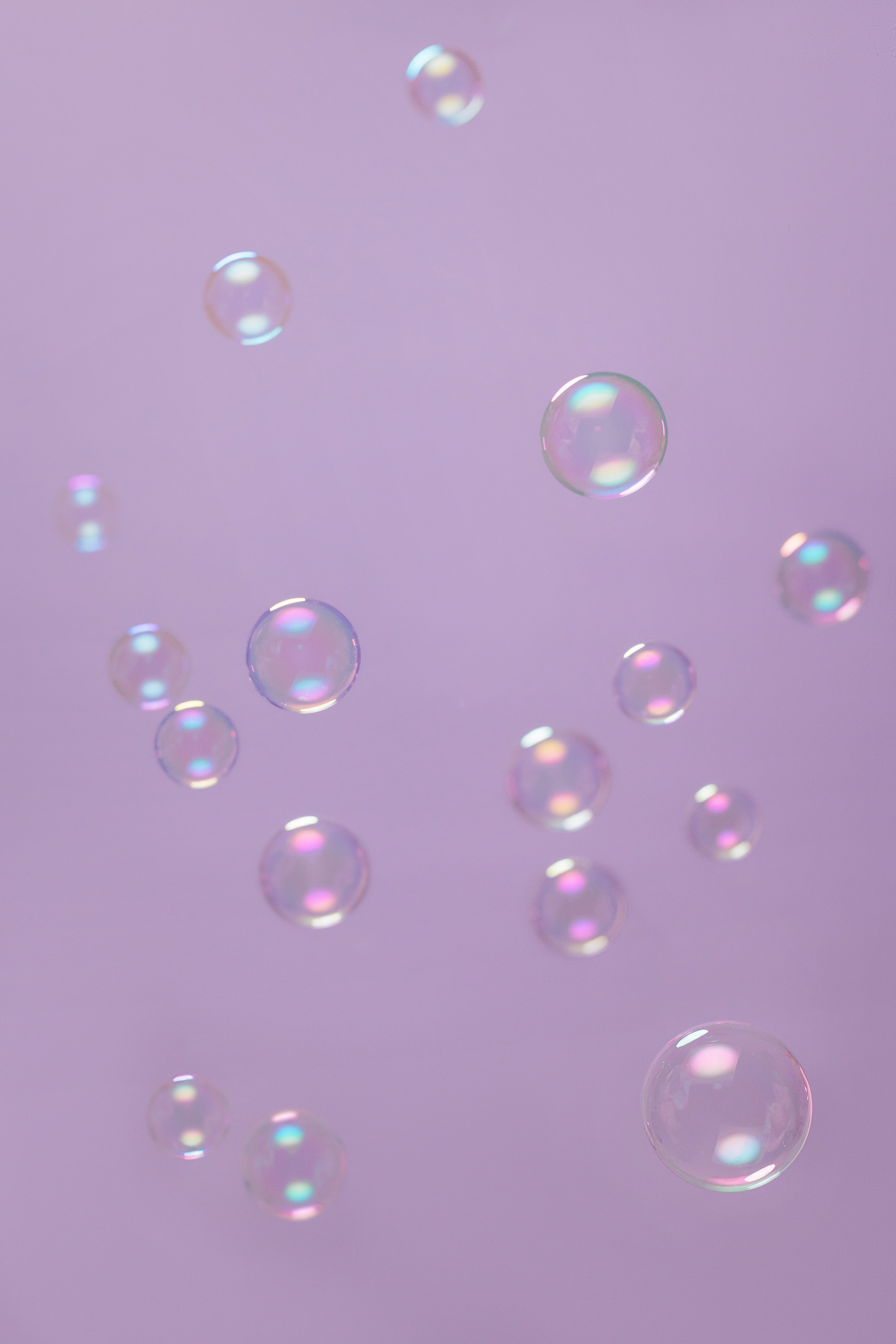 3917x5875 Bubbles on Purple Background · Free