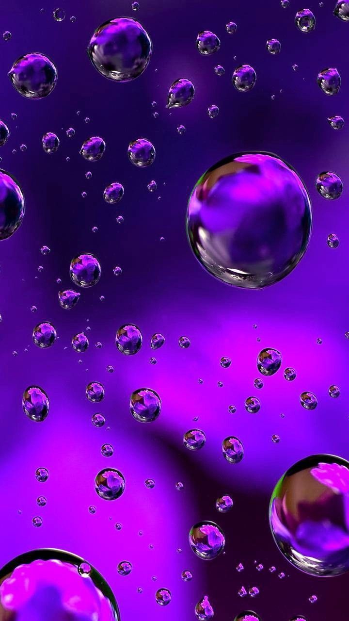 720x1280 Purple Bubbles Wallpaper