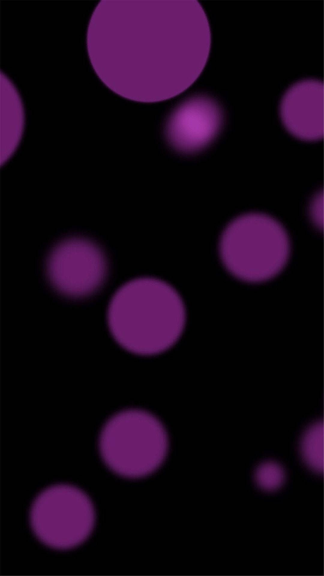 1080x1920 Download Dynamic Black Purple Bubbles Wallpaper